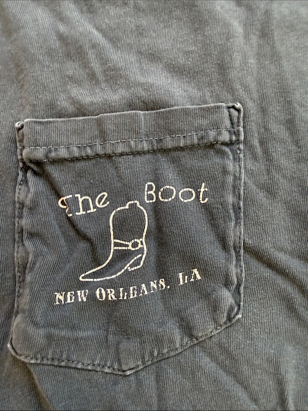 The Boot NOLA Pocket Tee - Black Short Sleeve Crew